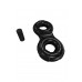 CicimshopBathmate Penis üzerindeki titreşim halkası Eight, elastomex, siyah, Ø4-5 cm