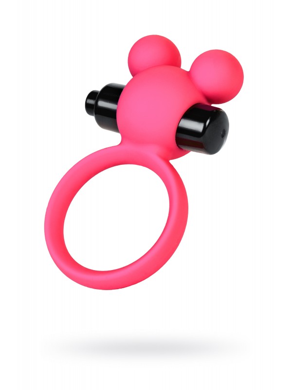 Cicimshop Pikle penis üzerindeki titreşim halkası, silikon, pembe, 6,9 cm, Ø 3,1 cm