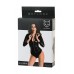 CicimshopGlossy Alessia Bodysuit, Wetlook malzemeden fermuarlı, siyah, M