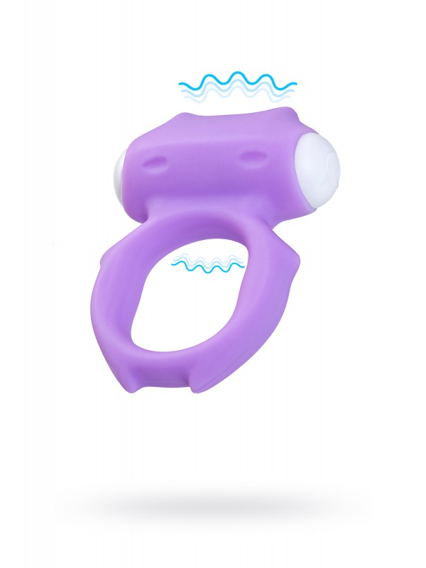 Cicimshop Zort  Titreşimli Penis Halkası, silikon, mor, Ø 2 cm