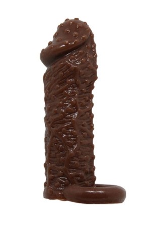 Cicimshop  4 cm Uzatmalı Damarlı Penis Kılıfı Esmer&hellip;