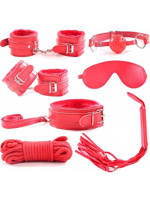 Cicimshop  Fetiş Bağlama ve Fantezi Seti - Kırmızı&hellip;