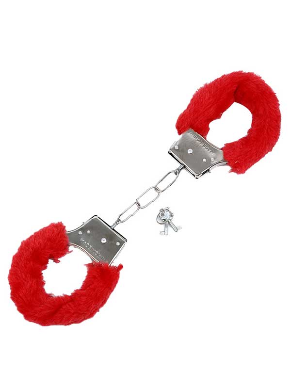 Cicimshop  Fetiş Fantezi Kırmızı Peluşlu Metal Kelepçe&hellip;