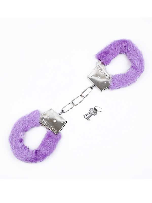 Cicimshop  Fetiş Fantezi Mor Peluşlu Metal Kelepçe&hellip;