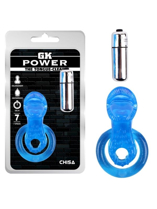 Cicimshop Get Lock The Tongue-Blue Titreşimli Dilli Penis Halkası&hellip;