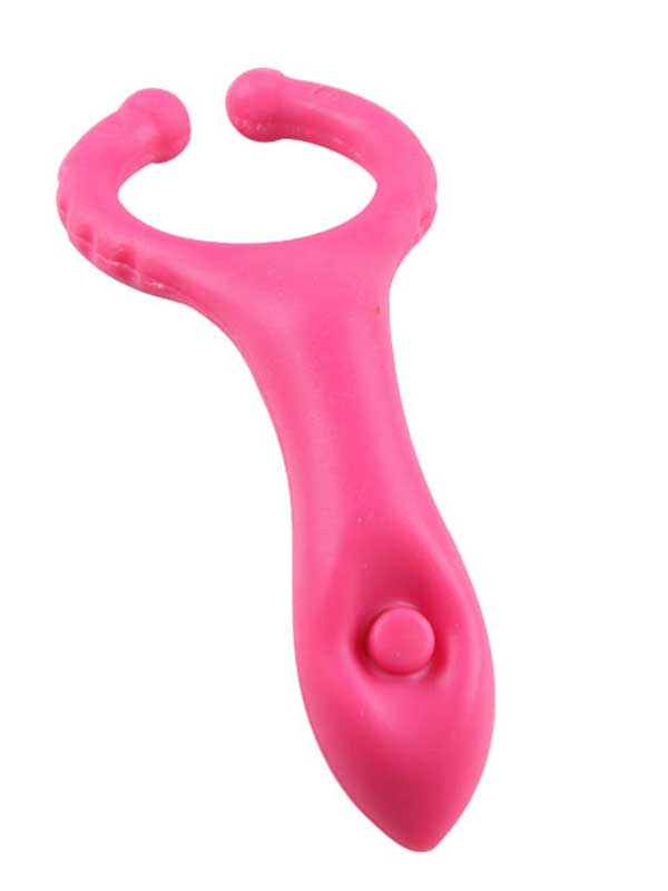 Cicimshop Testis Uyarıcılı Titreşimli Penis Halkası Pembe&hellip;