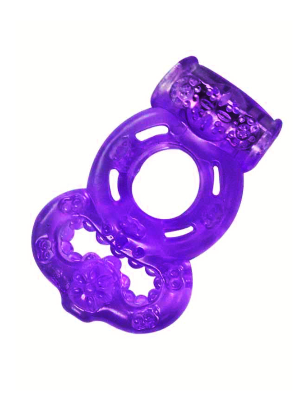 Cicimshop Titreşimli Mor Desenli Penis Halkası&hellip;